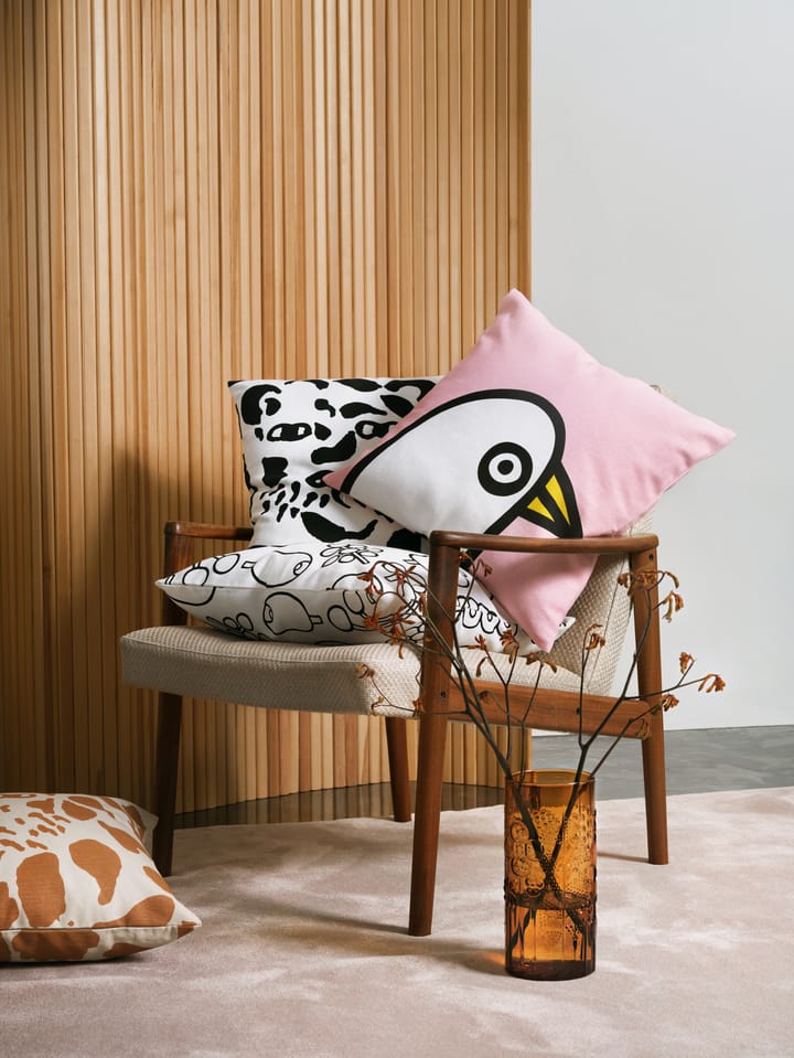 Oiva Toikka Birdie Kissenbezug 47 x 47cm, Rosa Iittala