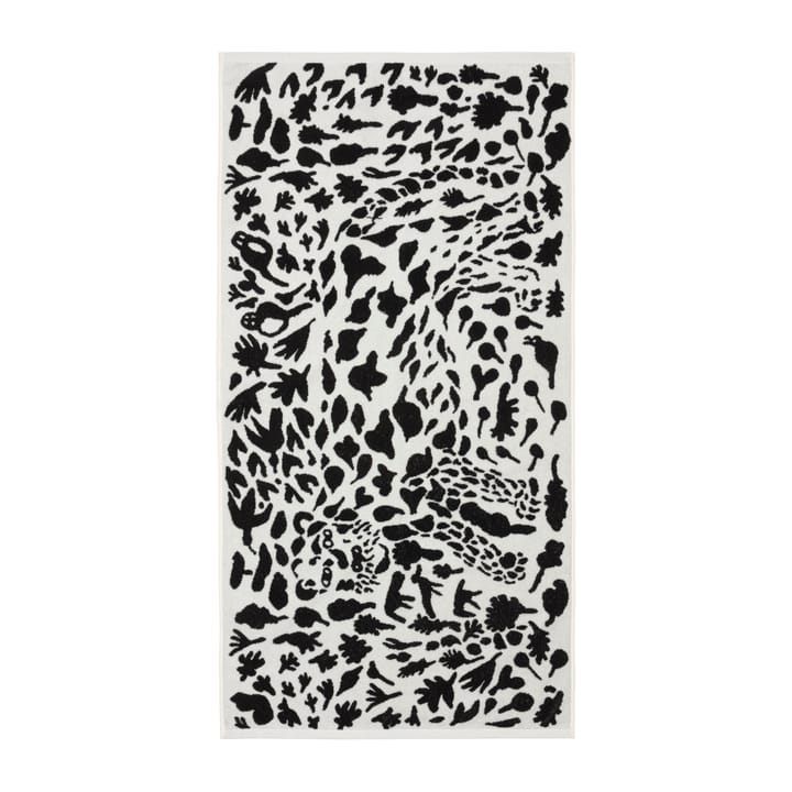 Oiva Toikka Cheetah Badetuch 70 x 140cm - Schwarz-weiß - Iittala