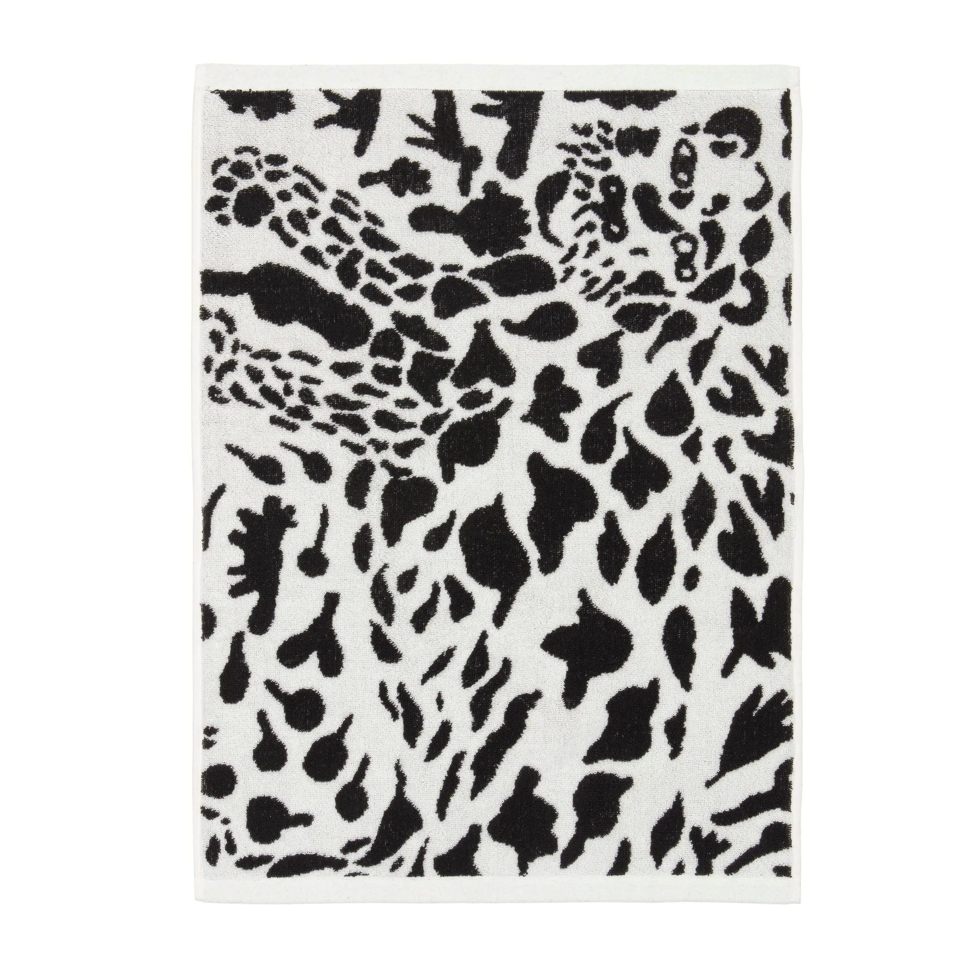 Oiva Toikka Cheetah Handtuch 50 x 70cm, Schwarz-weiß Iittala