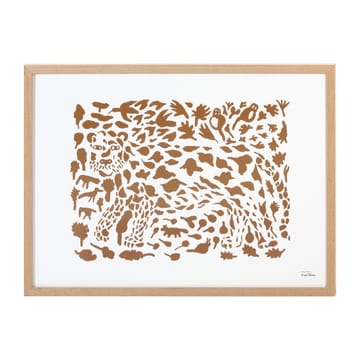Oiva Toikka Cheetah Poster braun - 50 x 70cm - Iittala