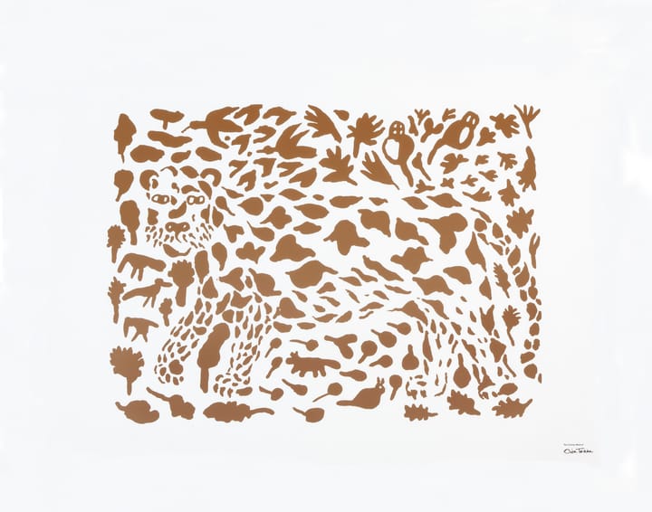 Oiva Toikka Cheetah Poster braun - 50 x 70cm - Iittala
