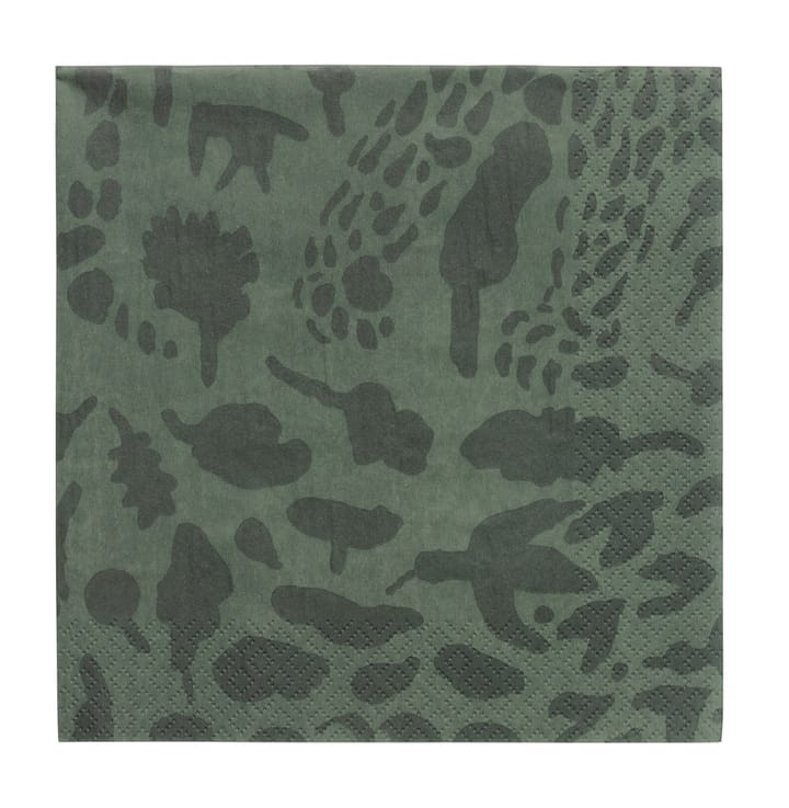 Oiva Toikka Cheetah Serviette 20er Pack - Grün - Iittala