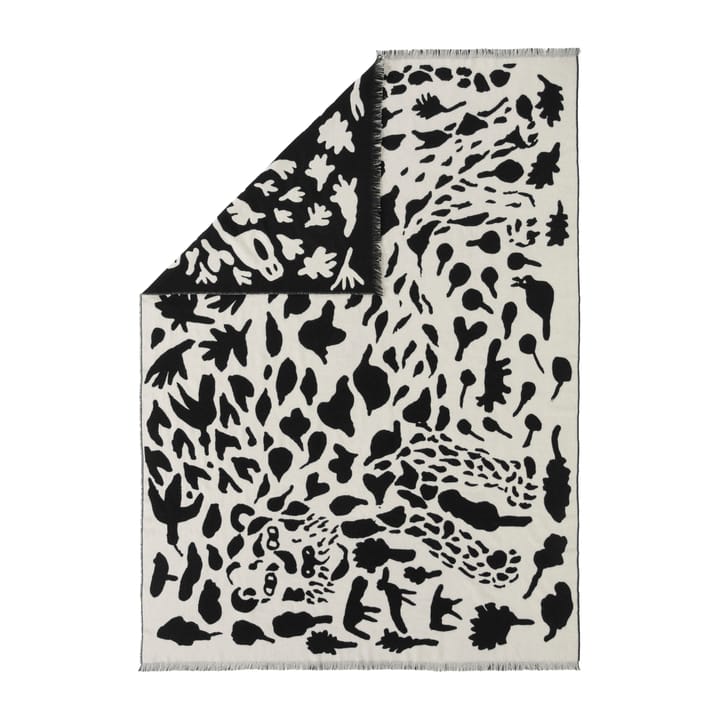 Oiva Toikka Cheetah Wolldecke 130 x 180cm - Schwarz-weiß - Iittala