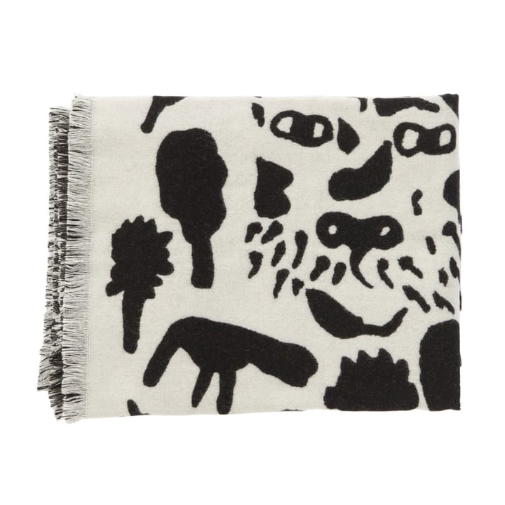 Oiva Toikka Cheetah Wolldecke 130 x 180cm - Schwarz-weiß - Iittala