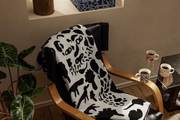 Oiva Toikka Cheetah Wolldecke 130 x 180cm - Schwarz-weiß - Iittala