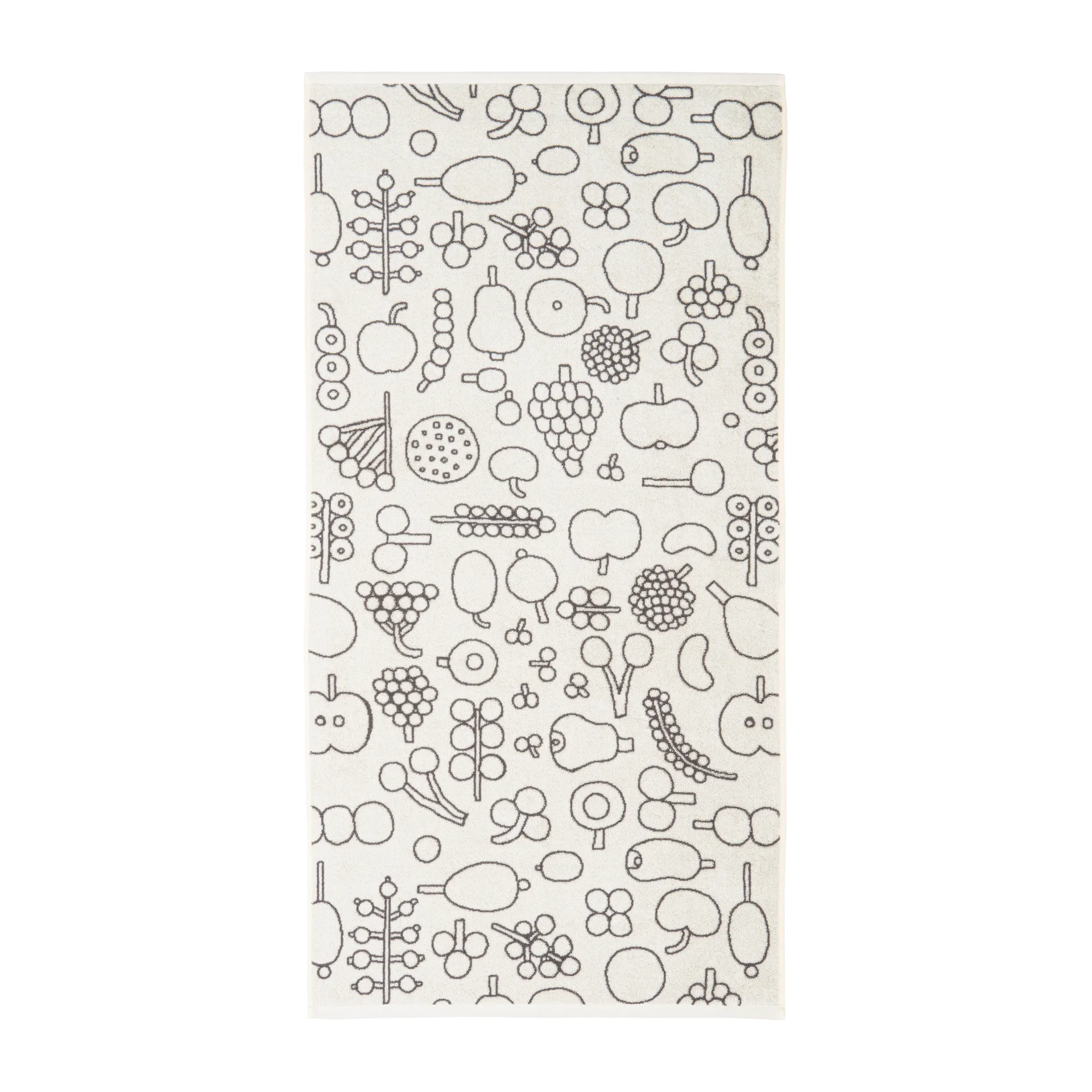 Oiva Toikka Frutta Badetuch 70 x 140cm, Grau Iittala
