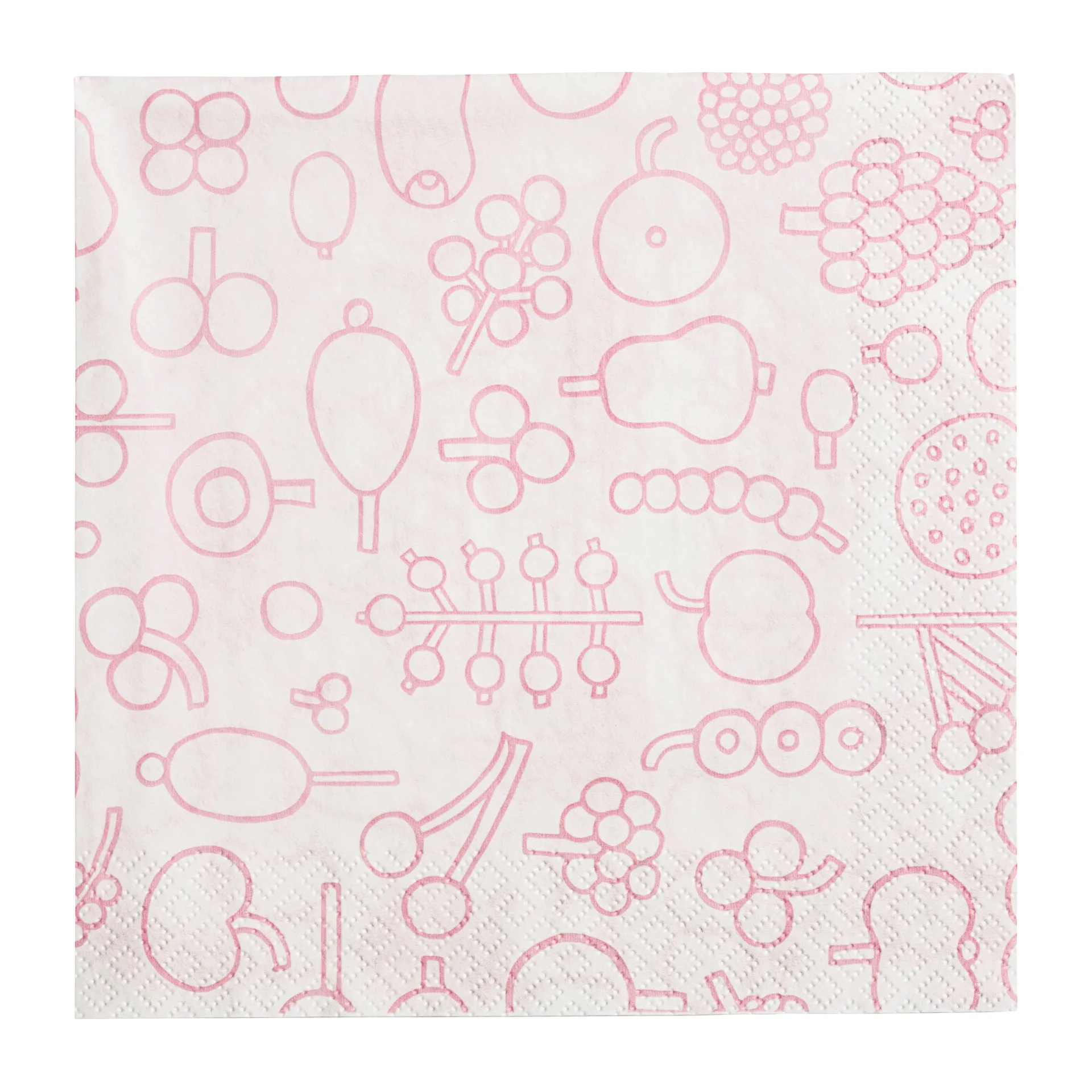 Oiva Toikka Frutta Serviette 20er Pack, Rosa Iittala