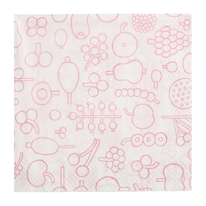 Oiva Toikka Frutta Serviette 20er Pack - Rosa - Iittala