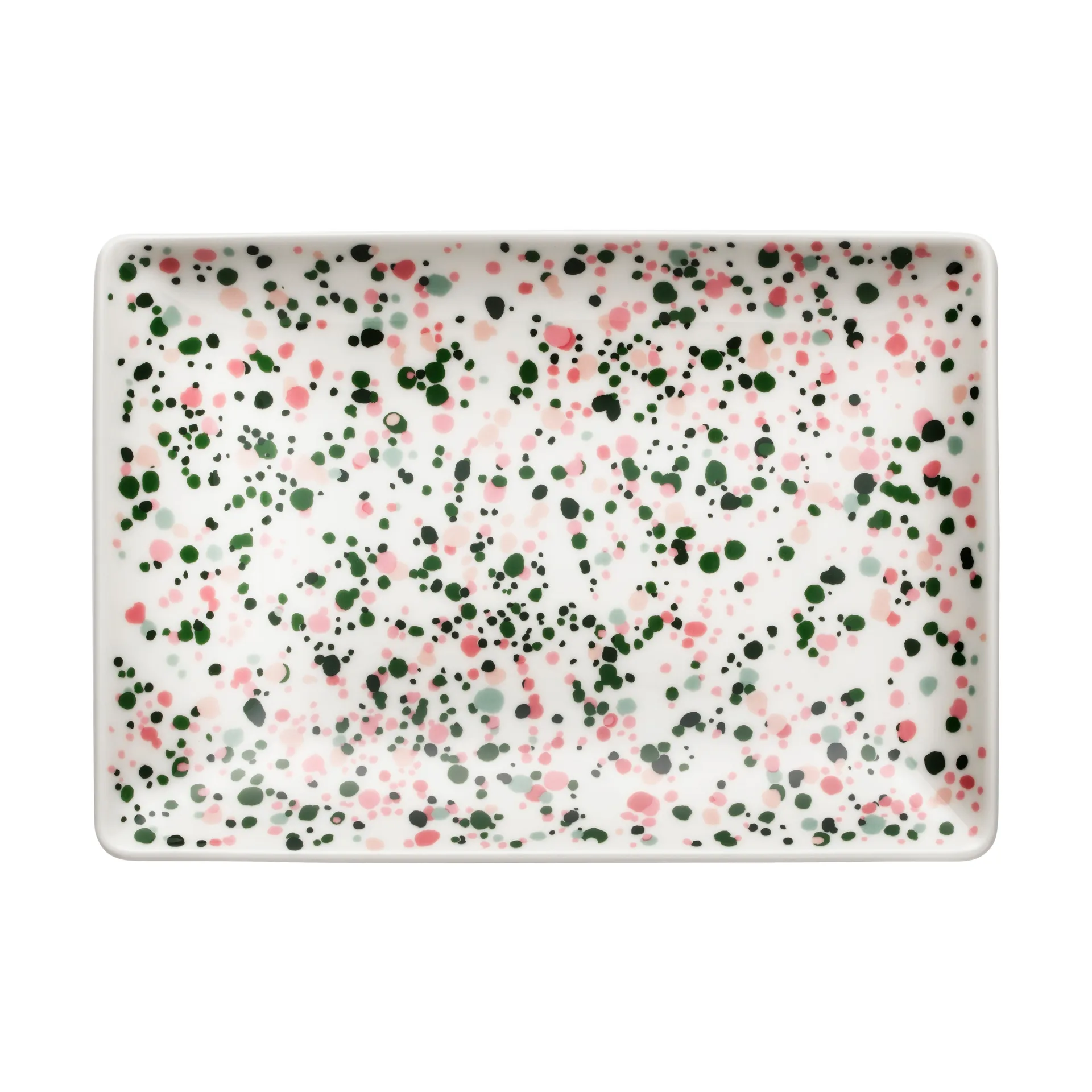 Oiva Toikka Helle A5 Teller 15 x 21cm, Rosa-grün Iittala