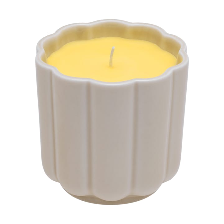 Play Kerze in Keramikform rund - Beige-Gelb - Iittala