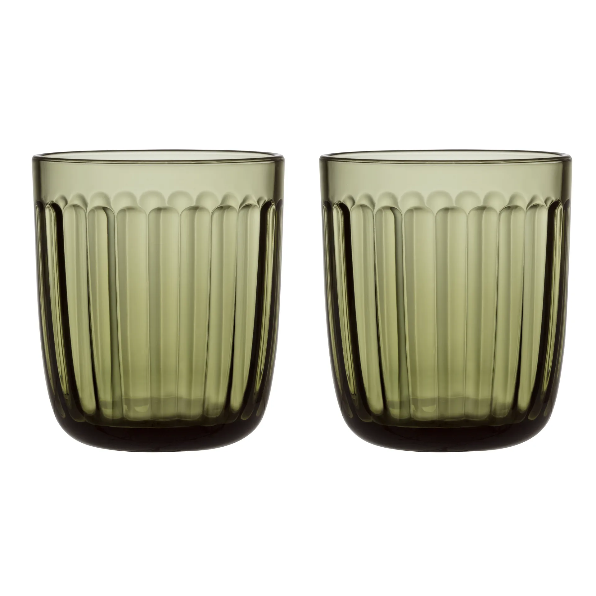 Raami Wasserglas 26 cl 2er-Pack, Moosgrün Iittala
