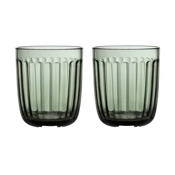 Raami Wasserglas 26 cl 2er-Pack - Tannengrün - Iittala