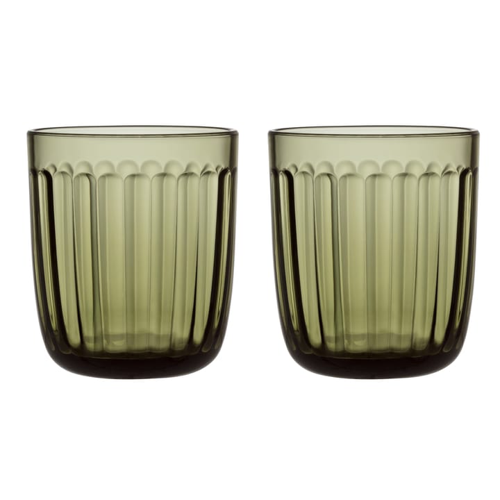 Raami Wasserglas 2er-Pack - Moosgrün - Iittala