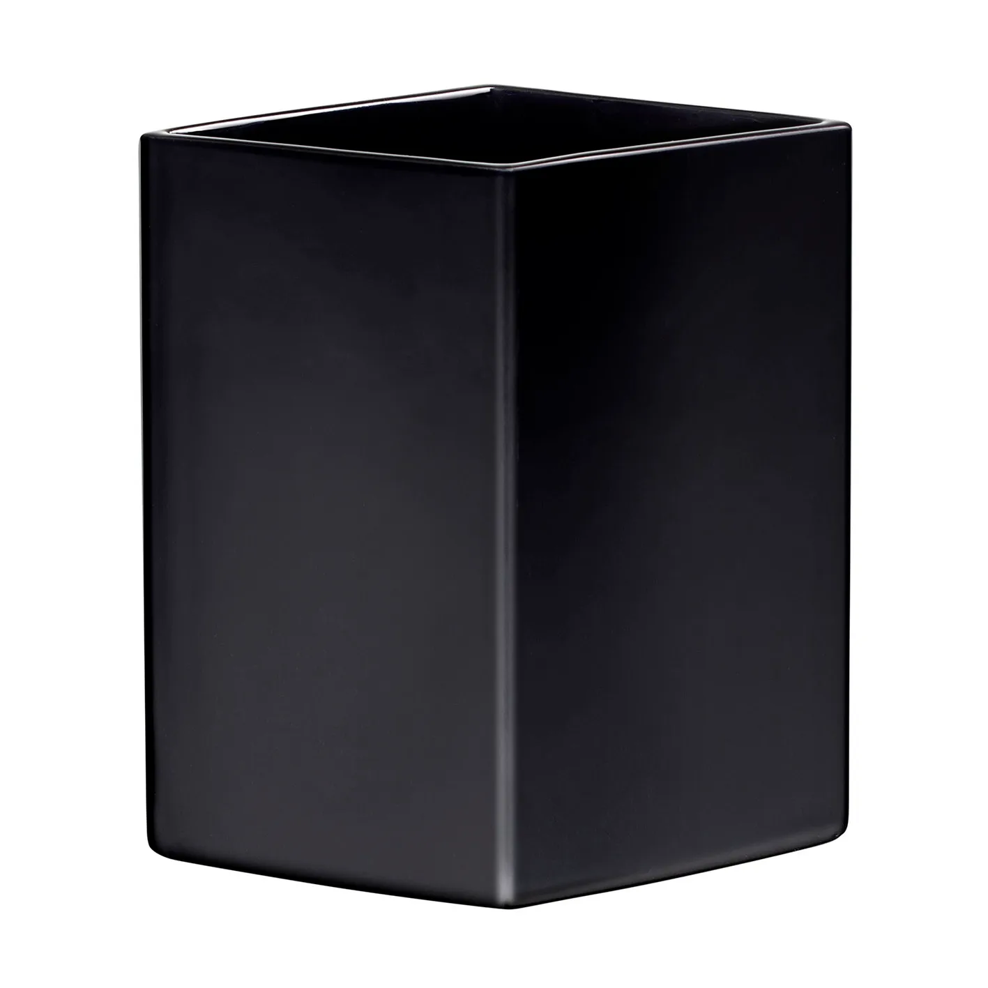 Ruutu Keramikvase 225mm, Schwarz Iittala