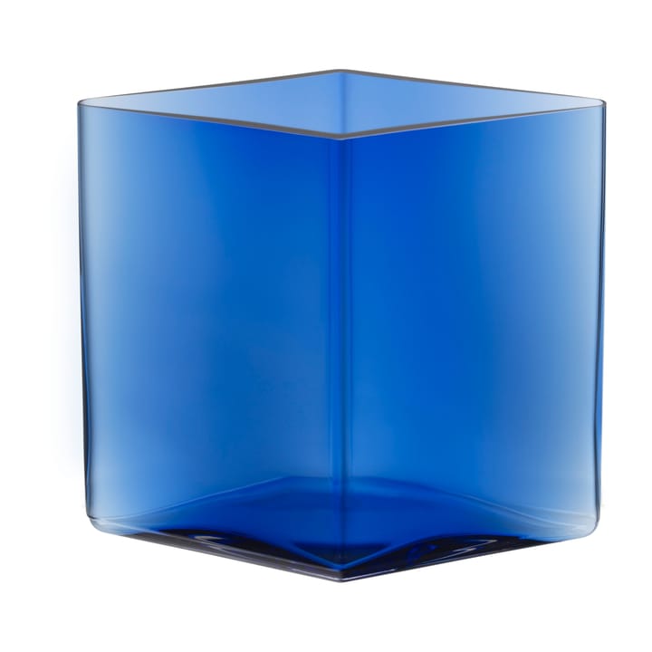 Ruutu Vase 20,5 x 18cm, Ultramarinblau Iittala
