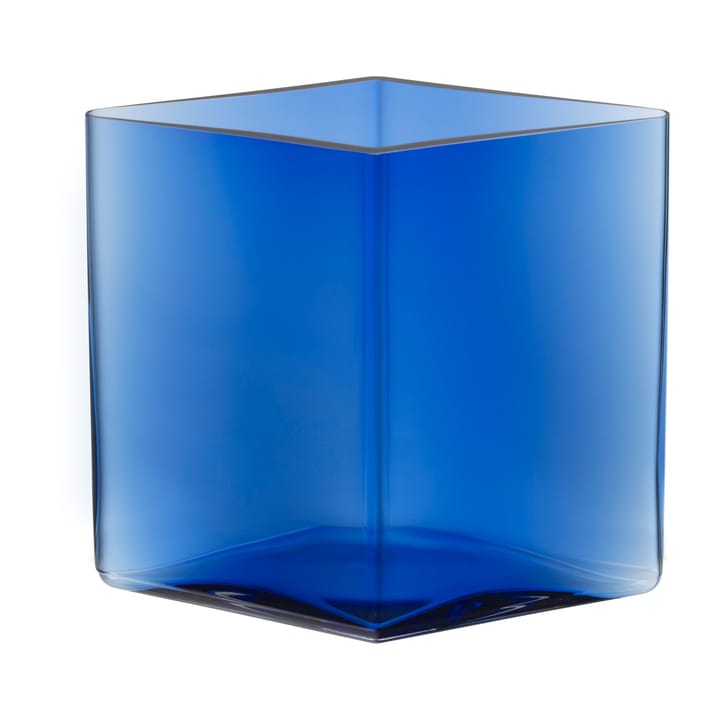 Ruutu Vase 20,5 x 18cm - Ultramarinblau - Iittala