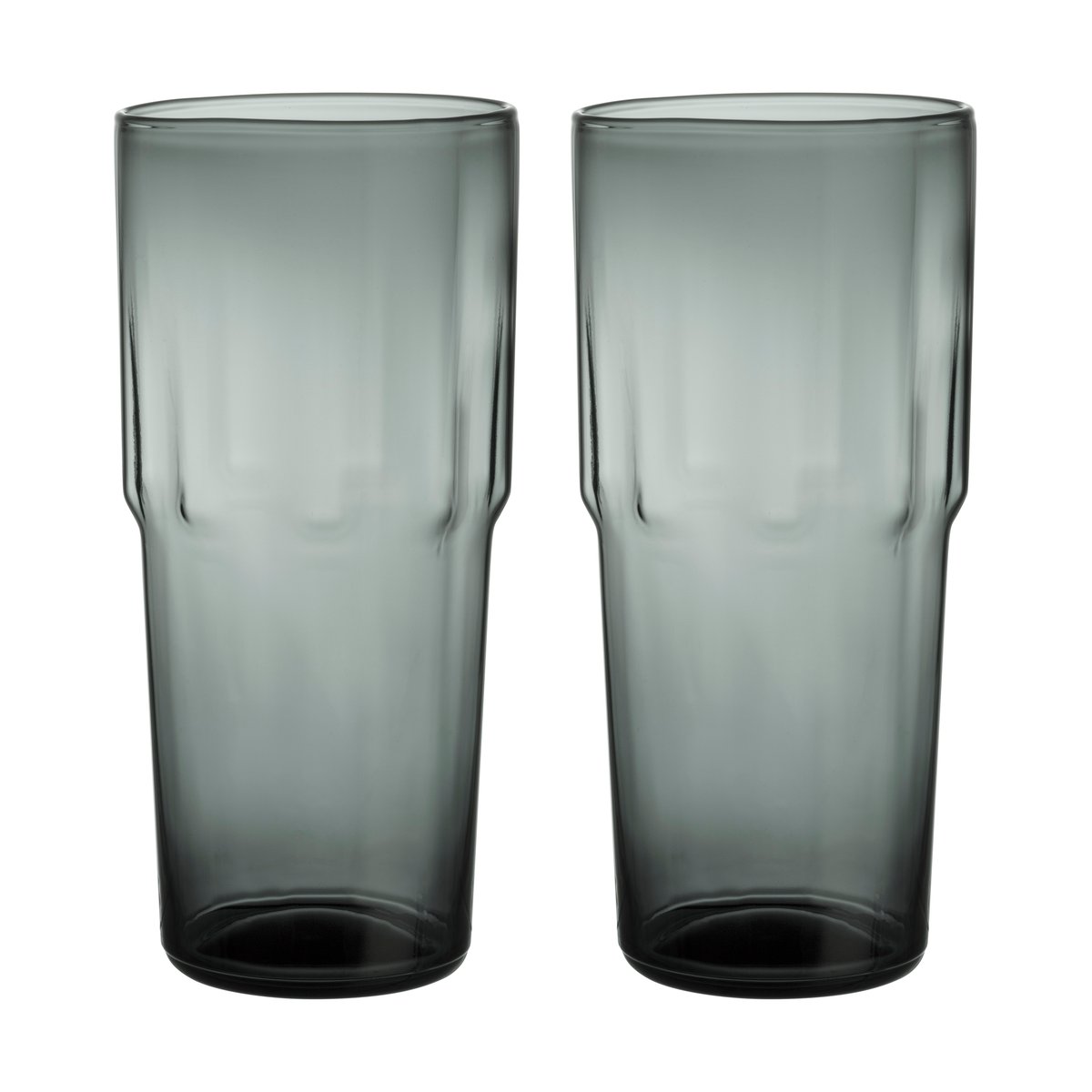 Iittala Solare Trinkglas hoch 39 cl 2er-Pack Stahlgrau