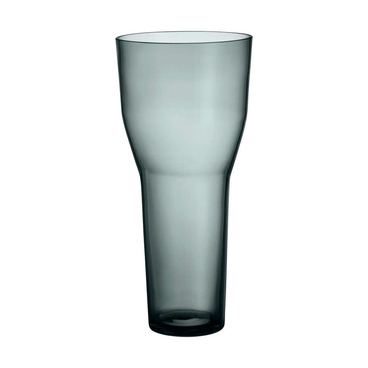 Iittala Solare Vase hoch 26xØ12 cm Stahlgrau