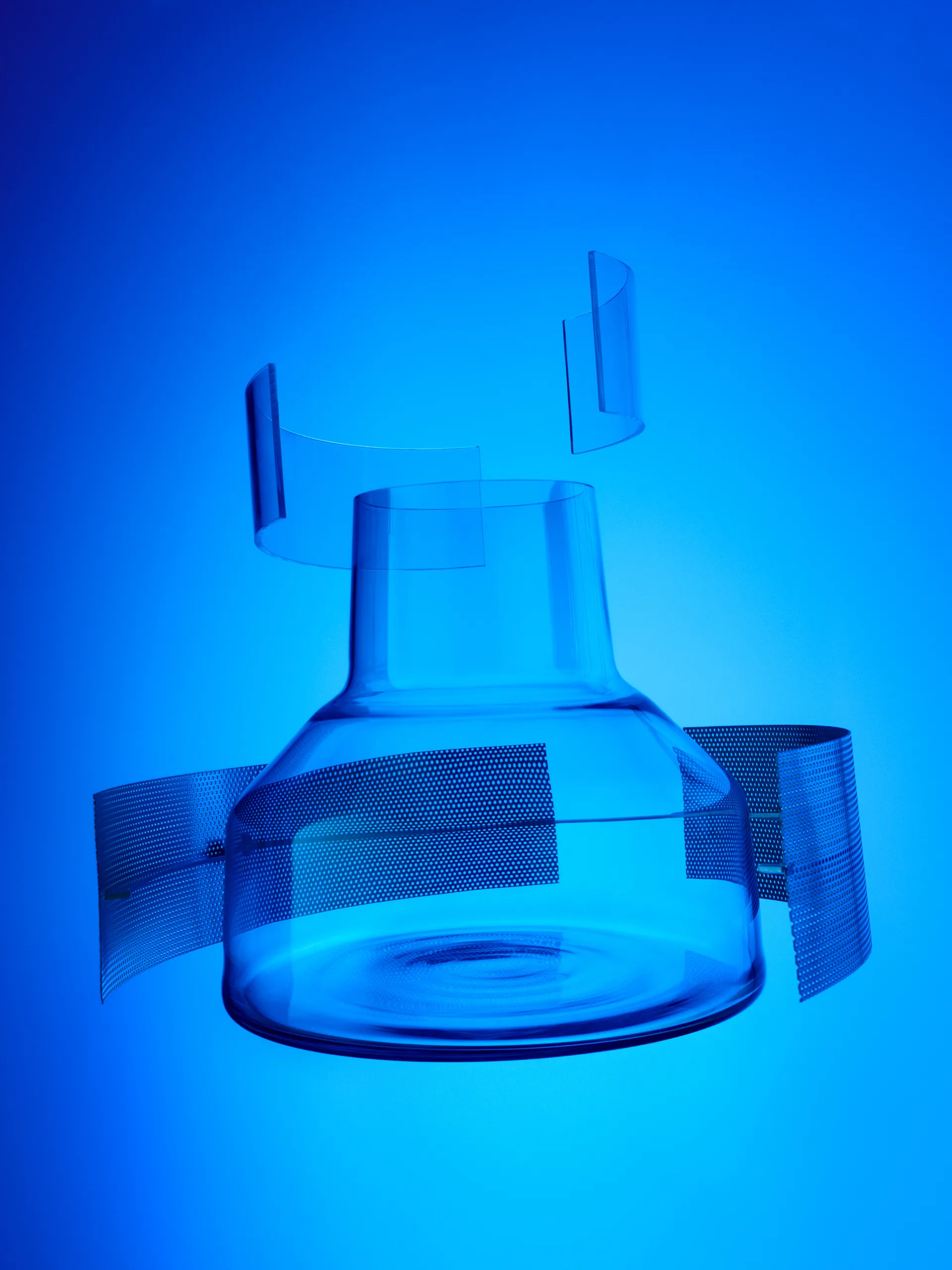 Solare Vase niedrig 20xØ22 cm, Klar Iittala