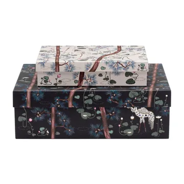 Taika Aufbewahrungsbox 15-jähriges Jubiläum 2 Teile - Schwarz-weiß - Iittala