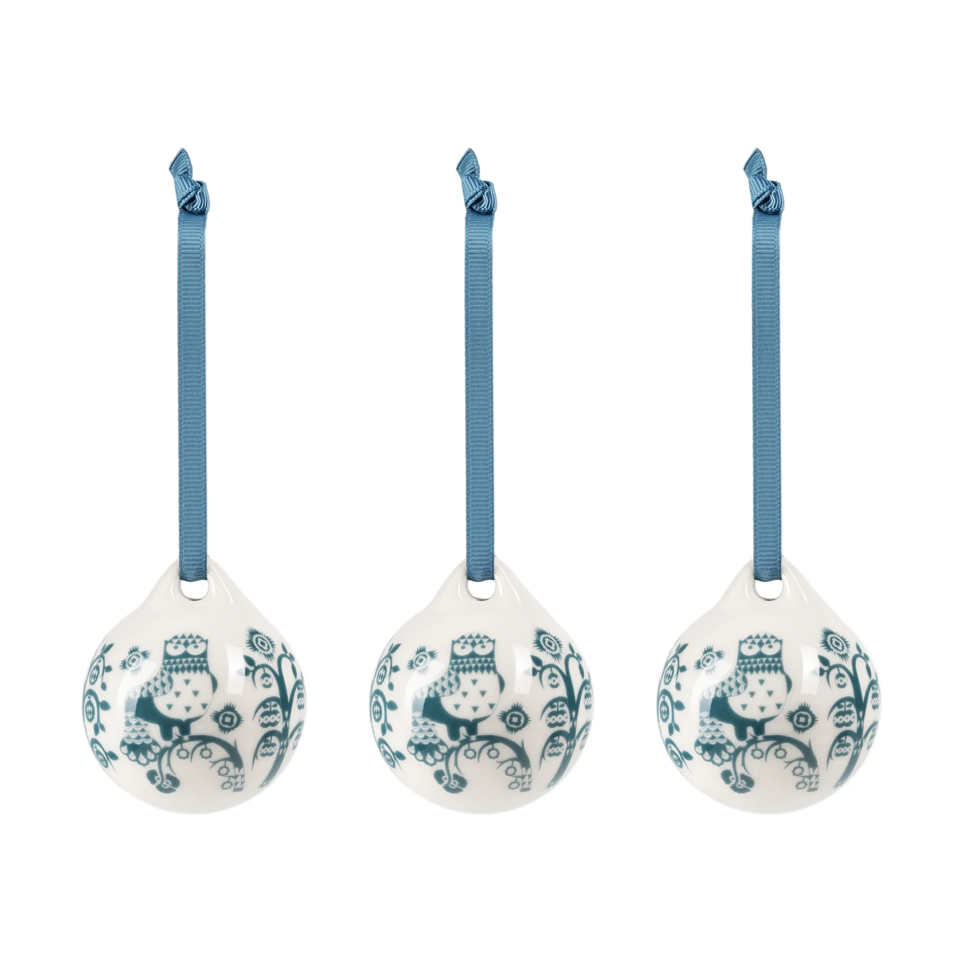 Taika Dekoration, Stahlblau, 5 cm, 3er-Pack Iittala