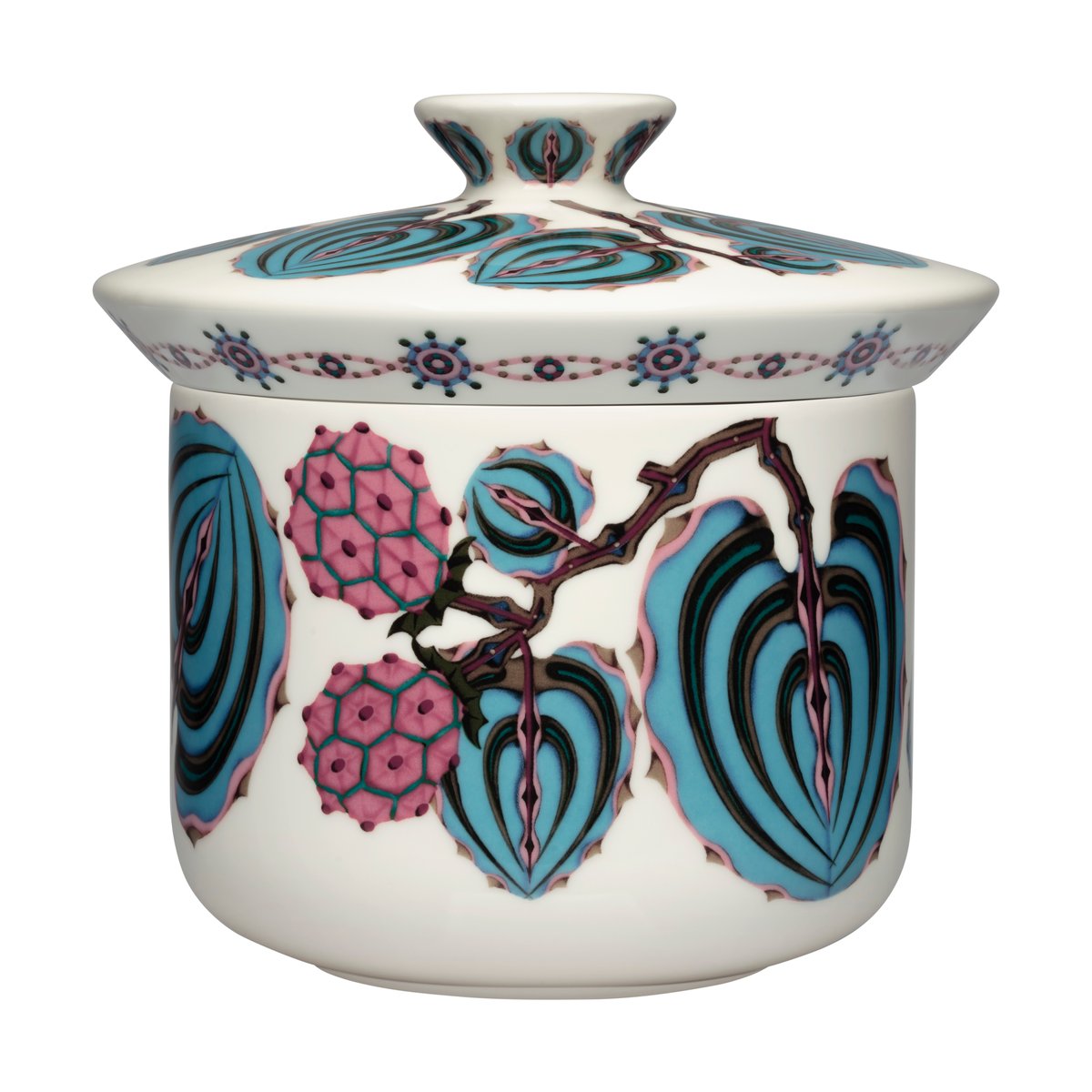 Iittala Taika Sato Dose o17x16 cm Weiß-bunt | Skandinavisches Design | Aufbewahrungsboxen | Multi