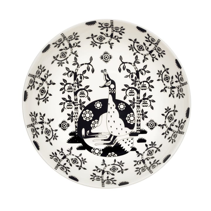 Taika tiefer Teller 22cm, Schwarz gemustert Iittala
