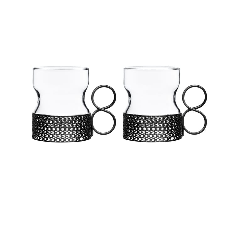 Tsaikka Glas mit Henkel 23 cl 2er Pack - Schwarz - Iittala