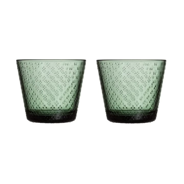 Tundra Wasserglas 29cl 2er Pack - Tannengrün - Iittala