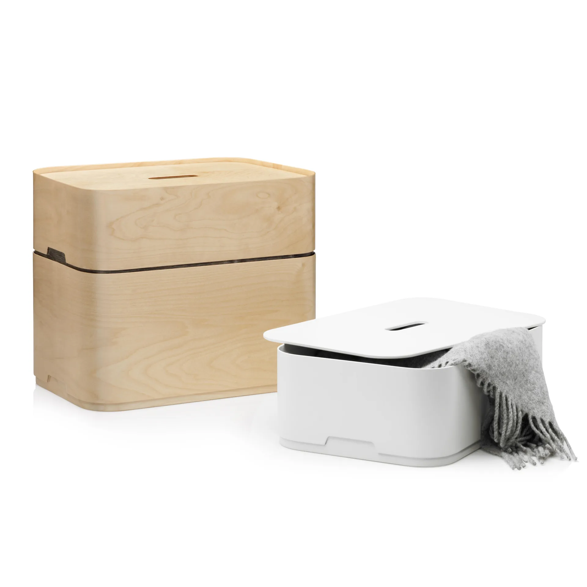 Vakka Verwahrungsbox groß, Birkenfurnier Iittala