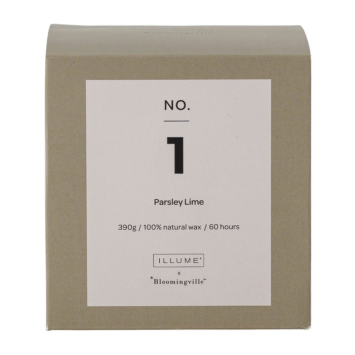 NO. 1 Parsley Lime Duftkerze - 390 g + Giftbox - Illume x Bloomingville