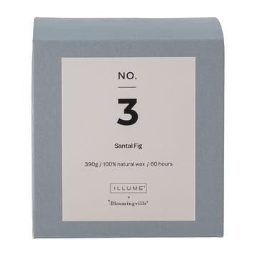 NO. 3 Santal Fig Duftkerze - 390 g + Giftbox - Illume x Bloomingville