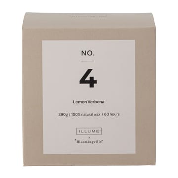 NO. 4 Lemon Verbena Duftkerze - 390 g + Giftbox - Illume x Bloomingville