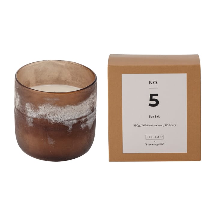 NO. 5 Sea Salt Duftkerze - 390 g + Giftbox - Illume x Bloomingville