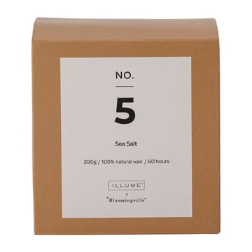 NO. 5 Sea Salt Duftkerze - 390 g + Giftbox - Illume x Bloomingville