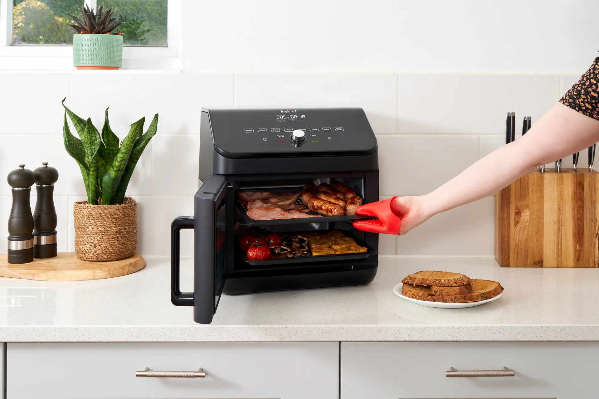 Instant Pot Vortex ClearCook Heißluftfritteuse 13 L, Black Instant Pot