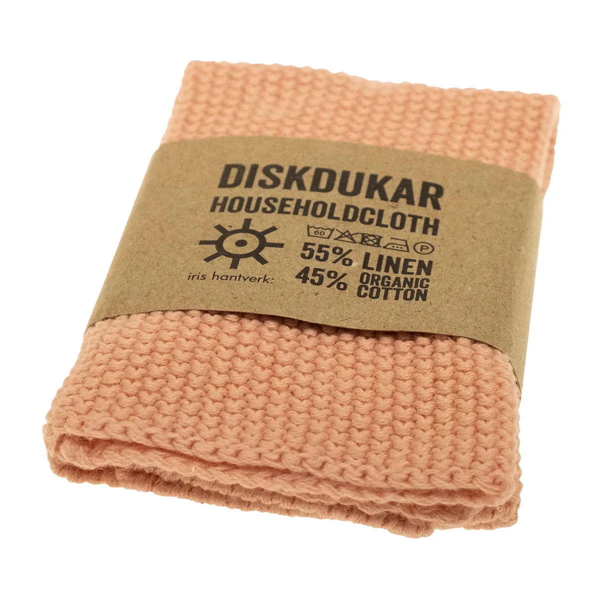 Iris Haushaltstuch, Mattrosa Iris Hantverk