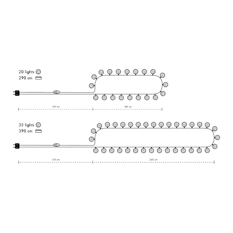 Iris lights blush, 20 Kugeln Irislights