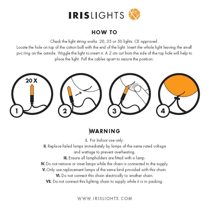 Iris lights moonlight - 35 Kugeln - Irislights