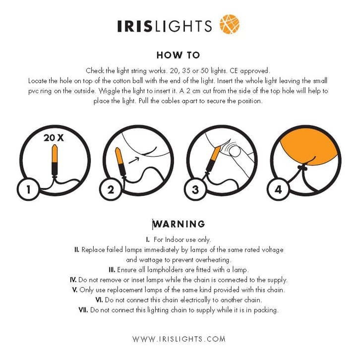Irislights Brownie - 35 Kugeln - Irislights