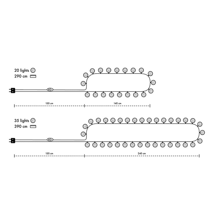 Irislights Graphic Grey - 20 Kugeln - Irislights