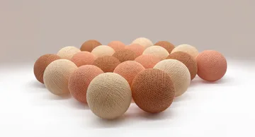 Irislights Lichterkette - Peach, 35 Kugeln - Irislights