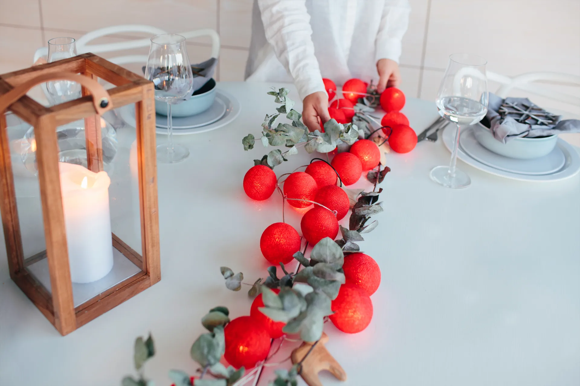 Irislights Lichterkette, Simply red, 20 Kugeln Irislights