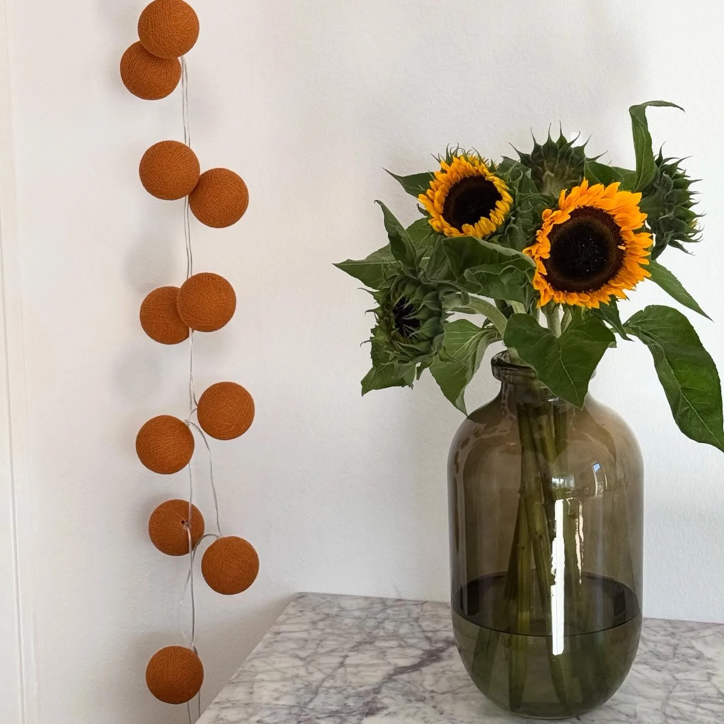 Irislights Lichterkette, Terrakotta, 35 Kugeln Irislights