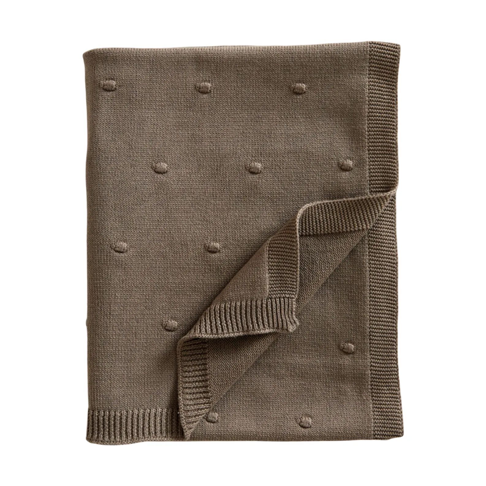 Bubble gestrickte Babydecke 80x100 cm, Coffee Jack o Juno