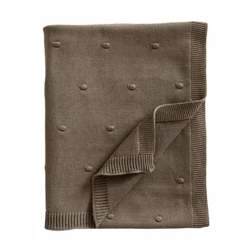 Bubble gestrickte Babydecke 80x100 cm - Coffee - Jack o Juno