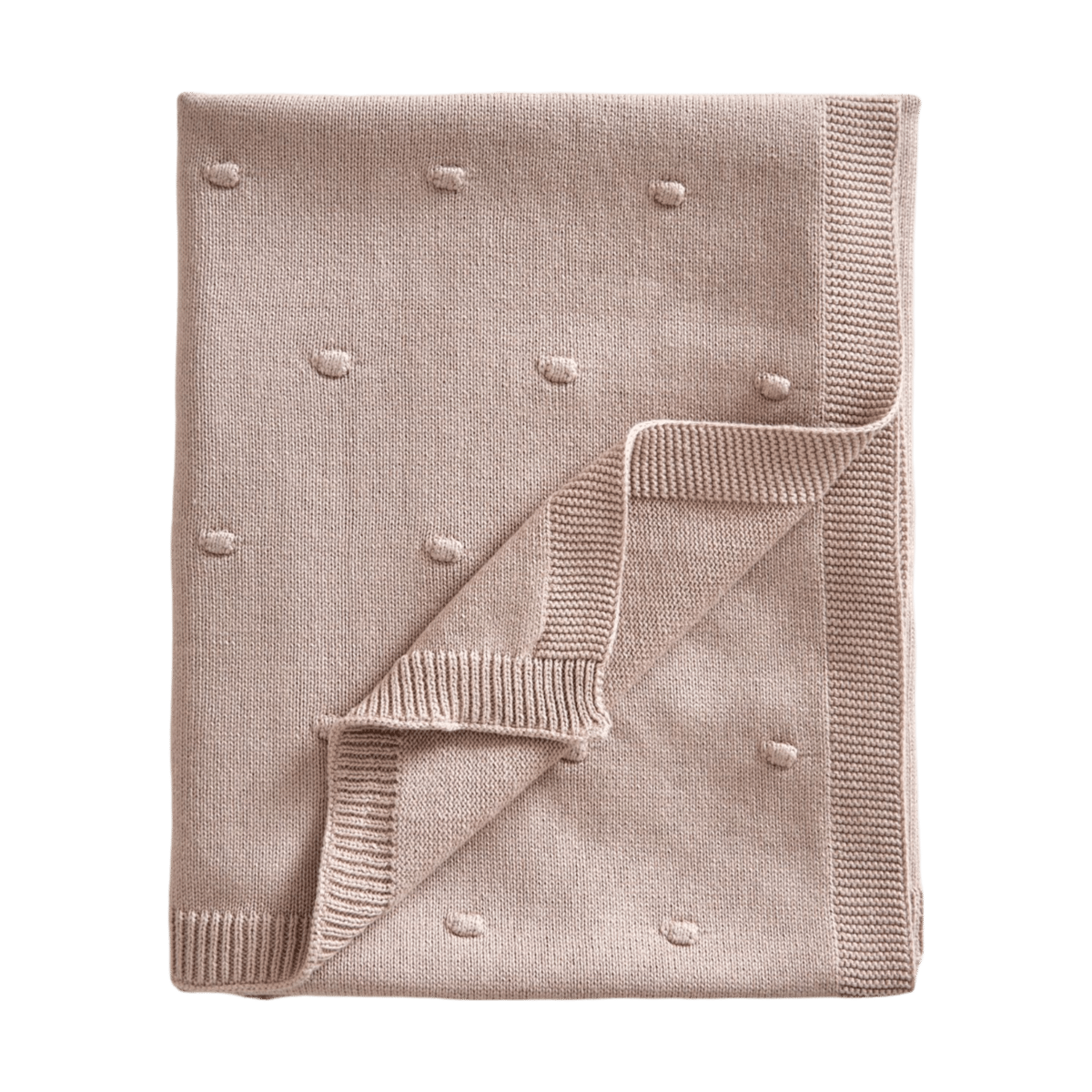 Jack o Juno Bubble gestrickte Babydecke 80x100 cm Dusty pink