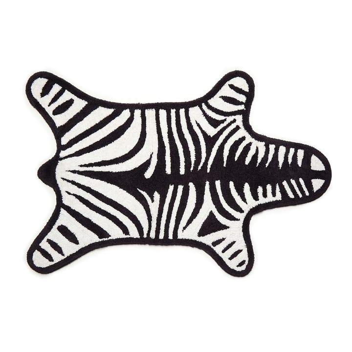 Zebra Badezimmerteppich Baumwolle - schwarz - Jonathan Adler