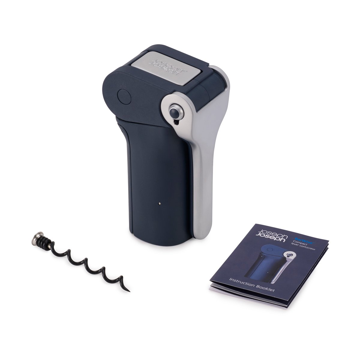 Joseph Joseph Barwise compact Hebel-Korkenzieher 12,6 cm Blau