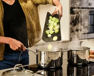 Chop2pot Schneidebrett Plus Schwarz - Regular - Joseph Joseph